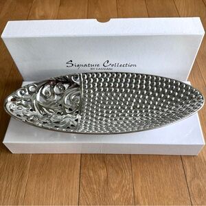 Cassiani Signature Collection Silver Oval Platter